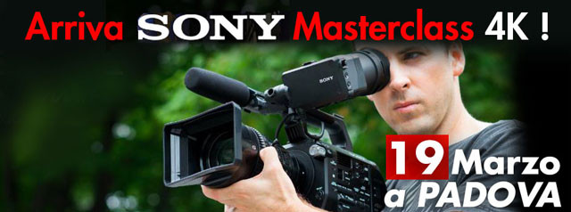 Sony Masterclass 4K Padova il 19 marzo