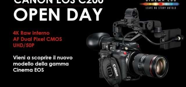 Tre appuntamenti per scoprire la nuova Canon EOS C200