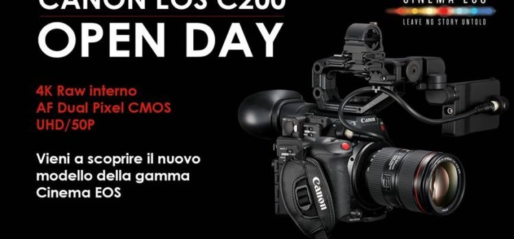 Tre appuntamenti per scoprire la nuova Canon EOS C200
