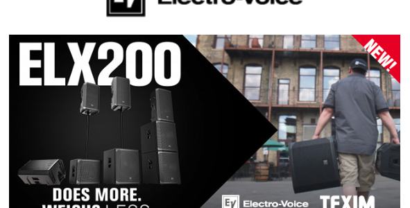 Controllo remoto sui diffusori Electro-Voice Serie ELX200