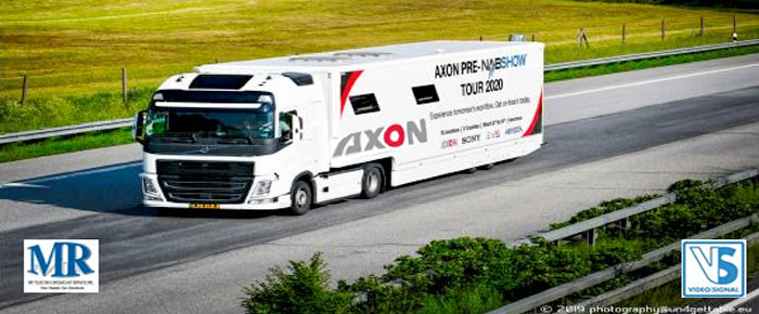 L’OB van Axon porta le tecnologie in tour per l’Europa, in Italia il 16 marzo