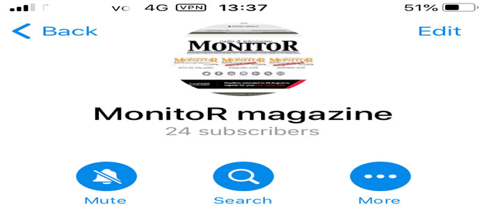 Il canale Telegram di MonitoR magazine