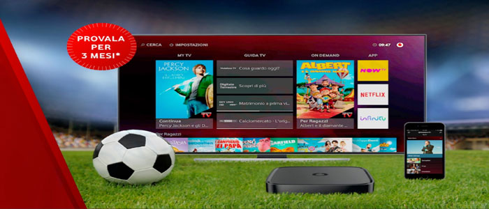 Vodafone TV, le nuove offerte con Amazon Video, Sky e DAZN
